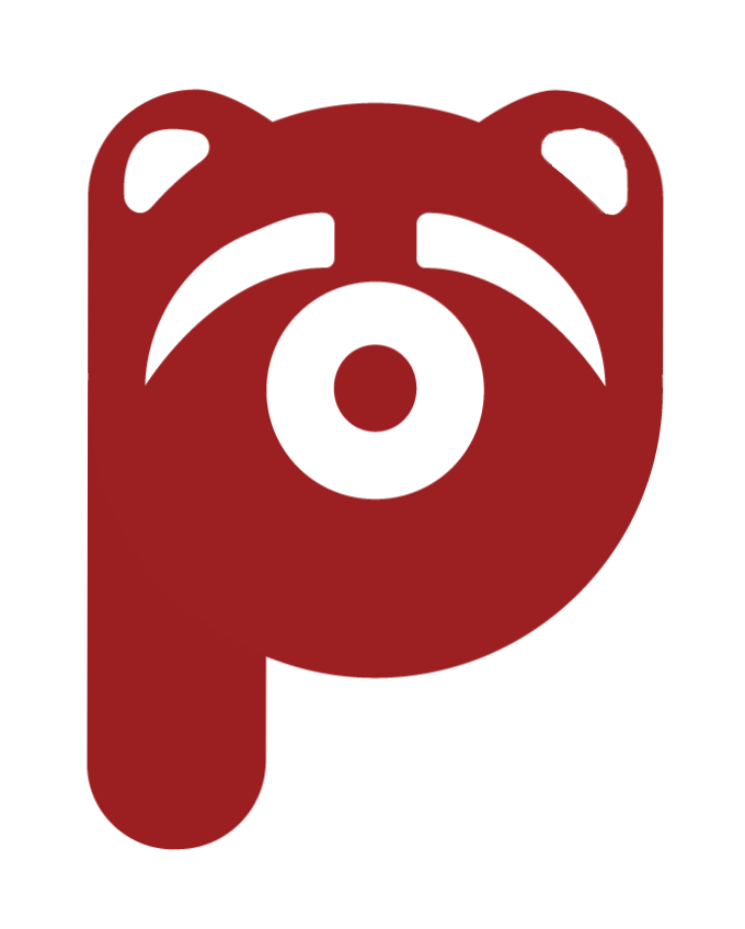 Logo panda roux